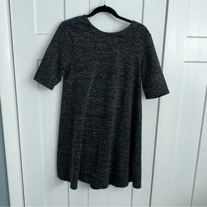 ADRIENNE VITTADINI Shift  Grey Marled Dress Womens Medium-stretch